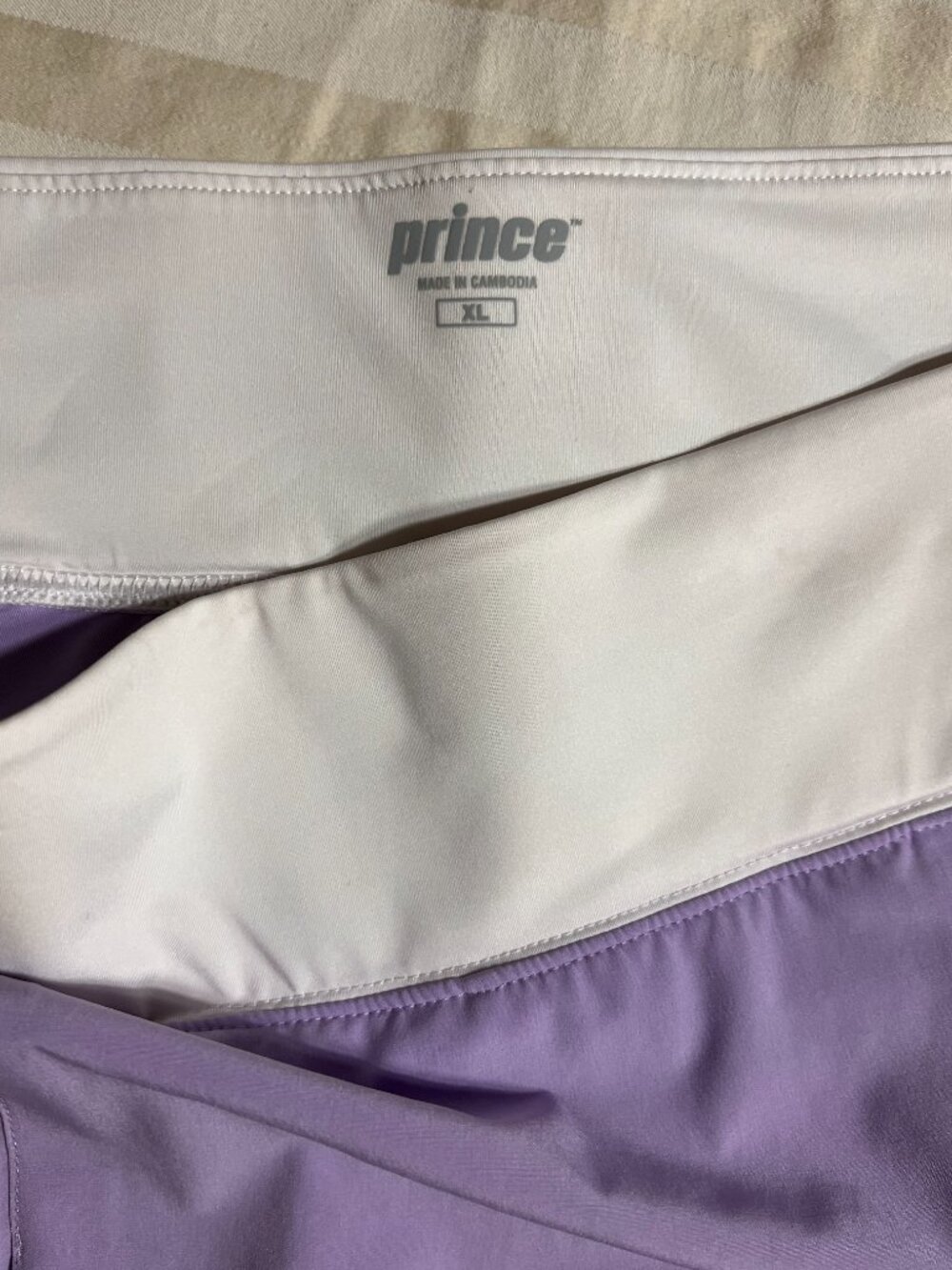 Prince Lavender Pleated Tennis Skort Size XL Tenniscore Athletic Skirt Pocket - Picture 2 of 14